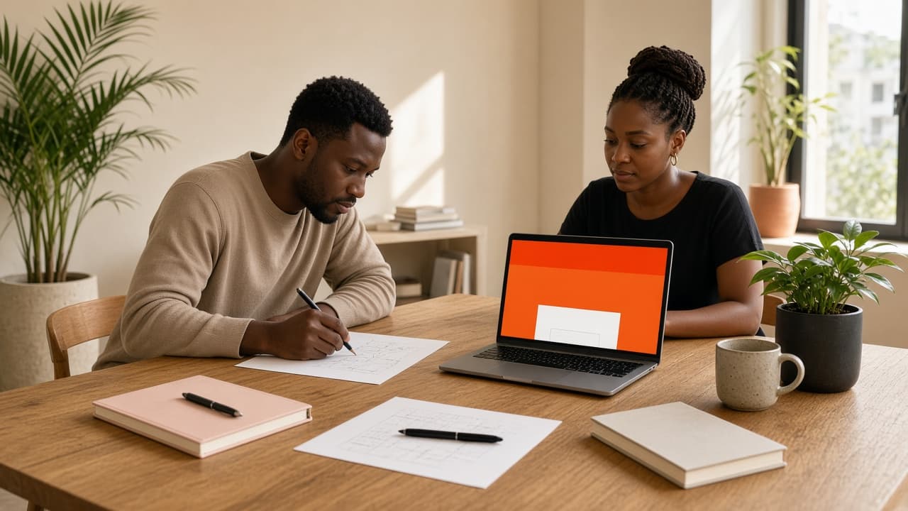 JohneyTech team working through a product