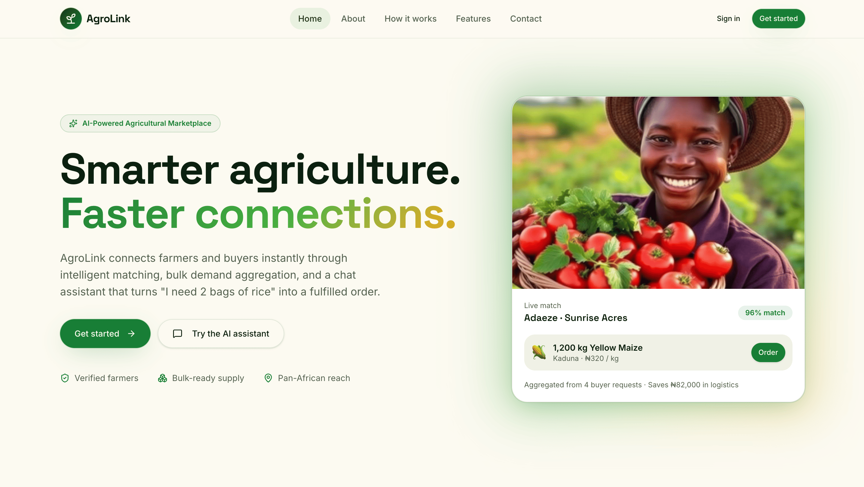 AgroLink agricultural marketplace